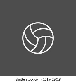 Volleyball flat vector icon/ Ball flat vector icon