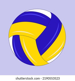 Volleyball flat vector illustration. Cute volleyball cartoon vector illustration for graphic design and decorative element