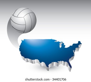 volleyball flying across america