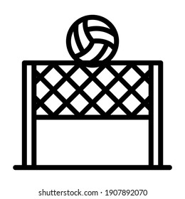 Volleyball Game Icon Modern Style Stock Vector (Royalty Free ...