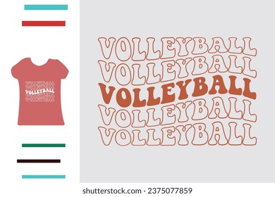 Volleyball-Spiel Mama T-Shirt-Design 