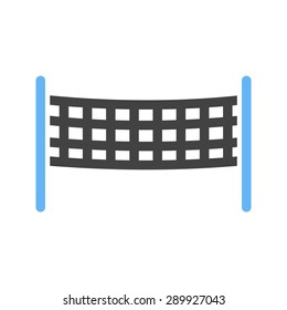Volleyball, game, net icon vector image.Can also be used for summer, recreation and fun. Suitable for use on mobile apps, web apps and print media.