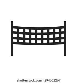 Volleyball, game, net icon vector image.Can also be used for summer, recreation and fun. Suitable for use on mobile apps, web apps and print media.