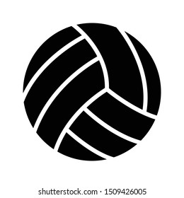 volleyball glyph flat vector icon