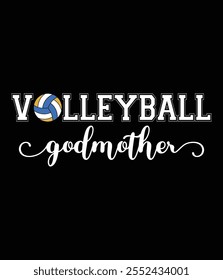 Volleyball Godmutter Volleyball Sport Lover Art.