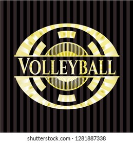 Volleyball golden badge