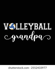 Volleyball Grandpa Volleyball Sport Lover