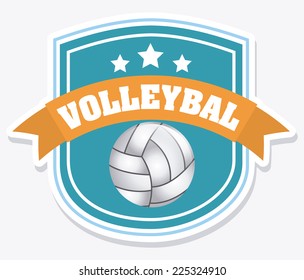 volleyball graphic design , vector illustration