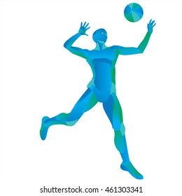 volleyball graphic vector