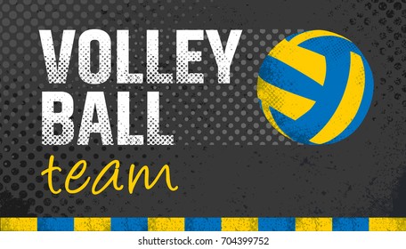 Volleyball grunge