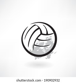 Volleyball Grunge Icon Stock Vector (Royalty Free) 190902932 | Shutterstock