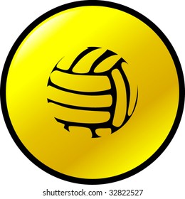 volleyball or handball ball button