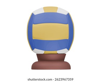  ícone de voleibol renderização de ilustração 3d