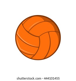 Volleyball icon in cartoon style isolated on white background. Sport symbol