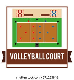 Volleyball icon design 