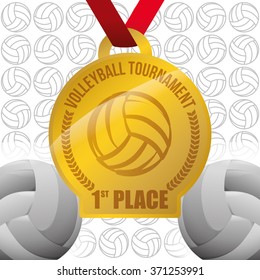 Volleyball icon design 