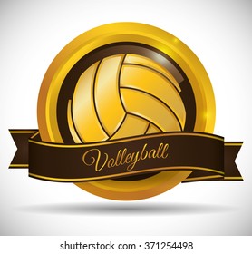 Volleyball icon design 