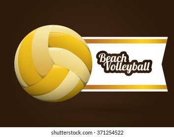 Volleyball icon design 