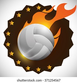 Volleyball icon design 