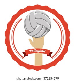 Volleyball icon design 