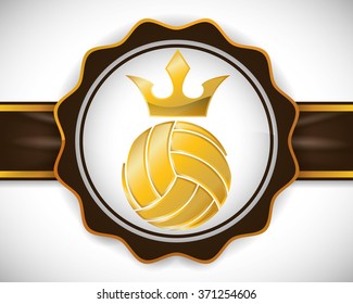 Volleyball icon design 