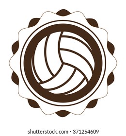 Volleyball icon design 