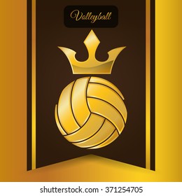 Volleyball icon design 