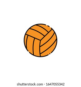 Icono de voleibol. Vector de plantilla de diseño