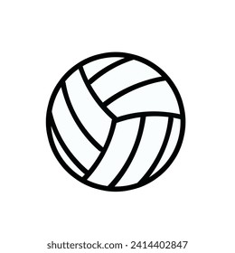 Volleyball icon design template in white background.