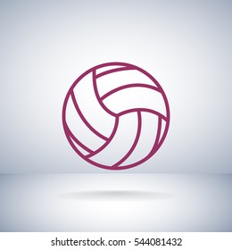  Volleyball icon flat.