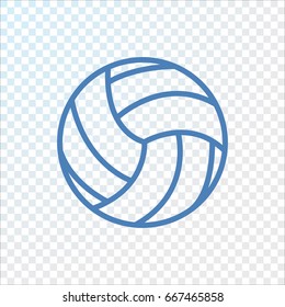  Volleyball icon flat.