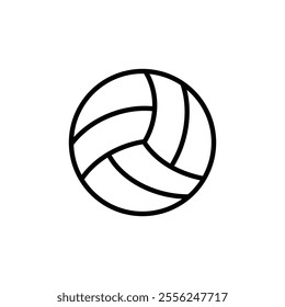 volleyball icon Flat symbol set outline