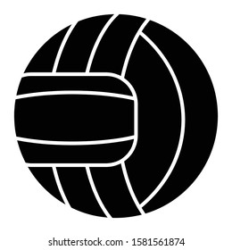 volleyball icon glyph vector design