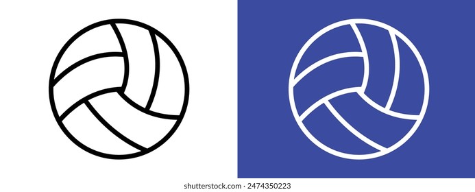 Volleyball Icon Ideal for Sports and Beach Activity Illustrations