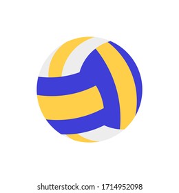 Volleyball icon illustration, sport logo, flat