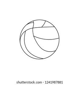 Volleyball Icon isilated on white background. Line style.