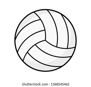 volleyball icon isolated on white background. vector illustration.