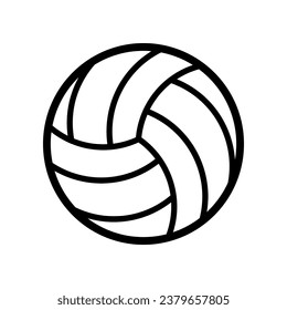 Volleyball icon isolated on white background.