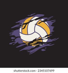 
Ilustración vectorial del icono del voleibol.