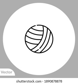 Volleyball icon sign vector,Symbol, logo illustration for web and mobile