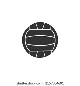 Volleyball Icon Silhouette Illustration. Beach Sports Vector Graphic Pictogram Symbol Clip Art. Doodle Sketch Black Sign.