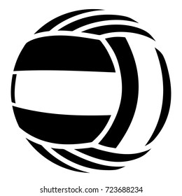 Volleyball icon. Simple illustration of volleyball vector icon for web