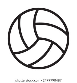 Volleyball icon. Simple line icon. Isolate on white background. Vector.