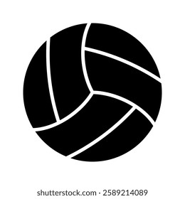 volleyball icon in simple style on a white background vector illustration 