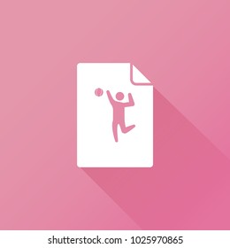 volleyball icon. sport sign