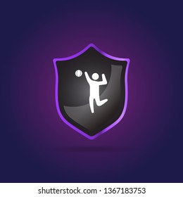 volleyball icon. sport sign
