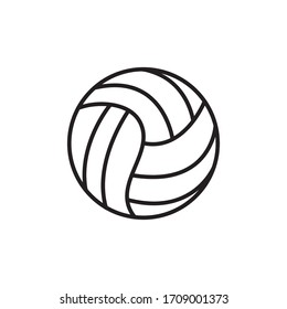 Volleyball icon. Sports Equipment. Vector Illustration.