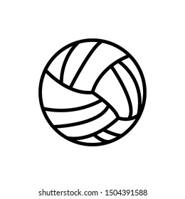volleyball icon in sports line style