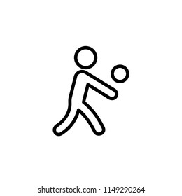 Volleyball icon template