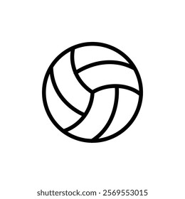 Volleyball icon Thin vector set